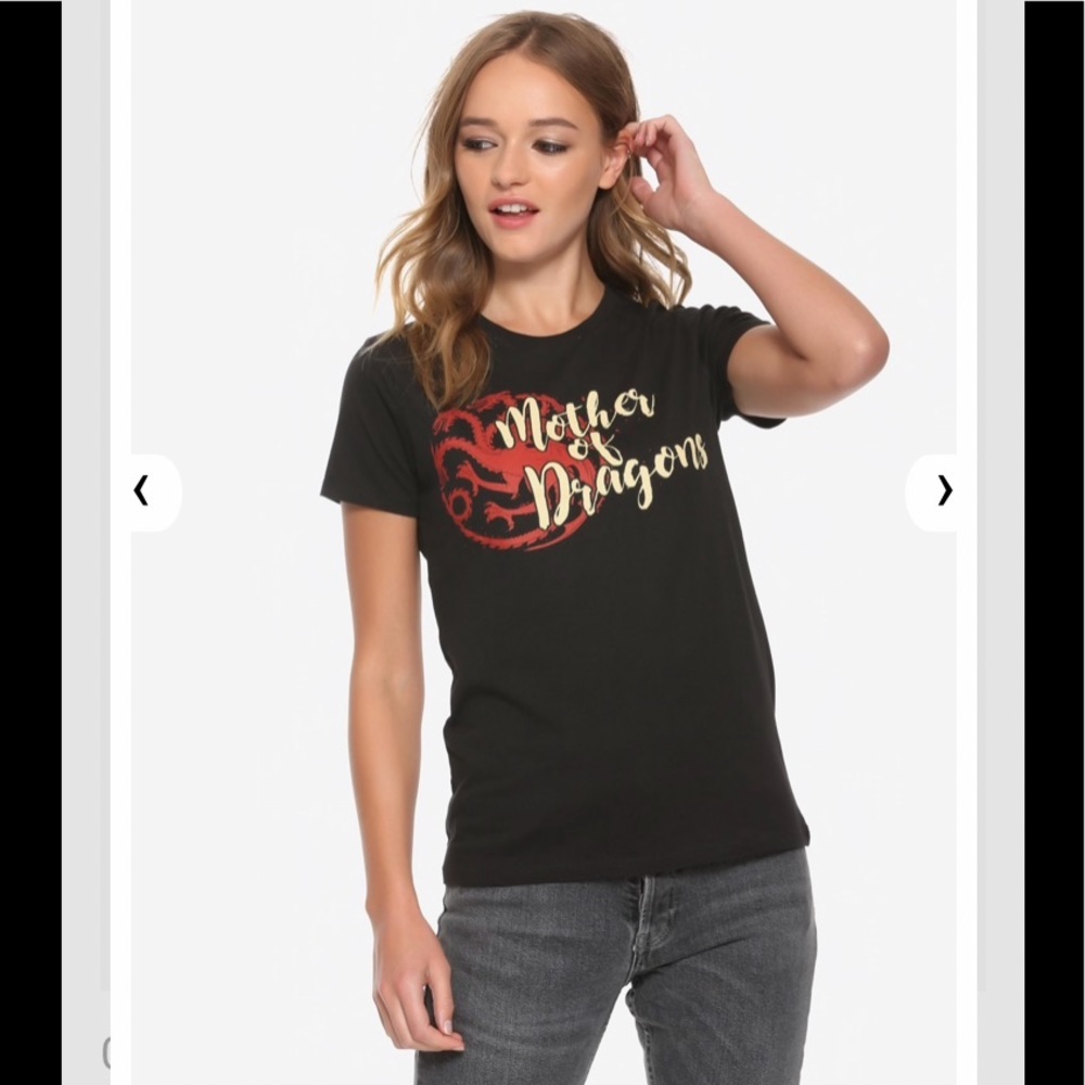 HOT TOPIC GAMES OF THRONES Mother of Dragons TEE!